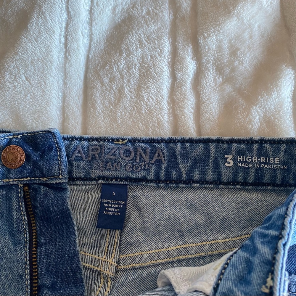 High Rise Distressed Shorts - Picture 2 of 3
